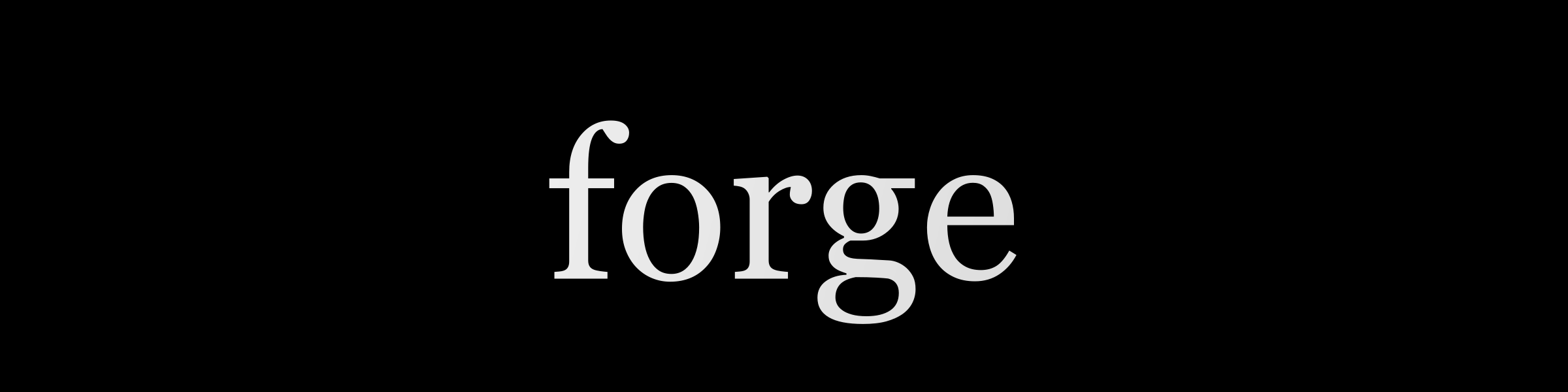 Forge — Wordmark